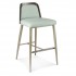4022B Coco Steel and Fully Upholstered Art Deco Commercial Restaurant Hotel Assisted Living Hospitality Bar Stool